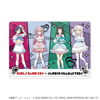 クリアケース「ガールズバンドクライ×サンリオキャラクターズ」02等身ダイヤモンドダストVer.