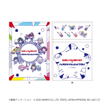 PUコンパクトミラー「ガールズバンドクライ×サンリオキャラクターズ」01/ミニキャラデザイン
