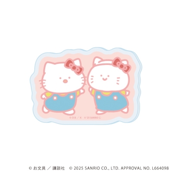 アクリルマグネット「お文具といっしょ×サンリオキャラクターズ」お文具さん×ハローキティ