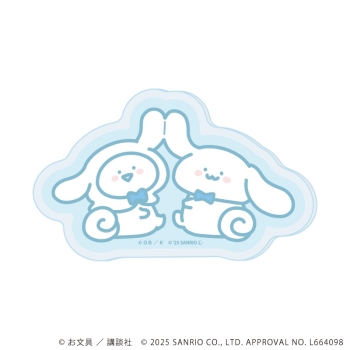 アクリルマグネット「お文具といっしょ×サンリオキャラクターズ」お文具さん×シナモロール