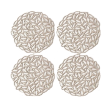 リーフコースター　４Ｐ　シルバー