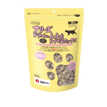 フリーズドライのムネ肉スナギモミックス猫用１２０ｇ