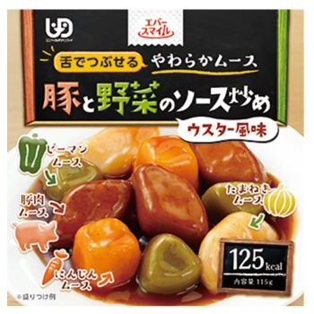 エバースマイル　豚と野菜のソース炒め風ムース