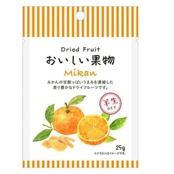 ドライフルーツ　おいしい果実　みかん　２５ｇ