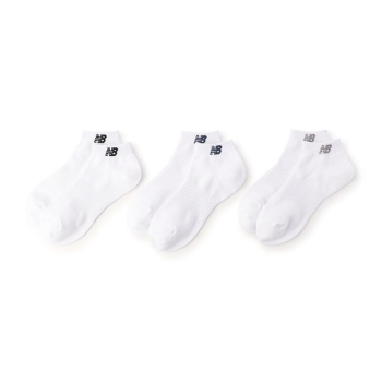 ニューバランス　婦人　３足組ワンポイントロゴソックススニーカー丈