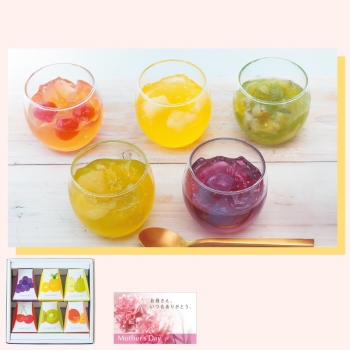 【母の日】ＫＡＢＵＯＮＯ　果肉入りゼリー６個アソート