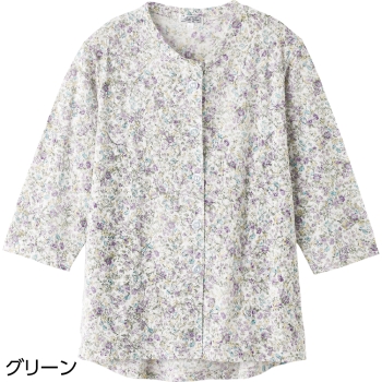 カット７分袖マグネット釦カーディガン