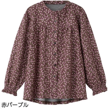 裏微起毛隠れファスナーブラウス