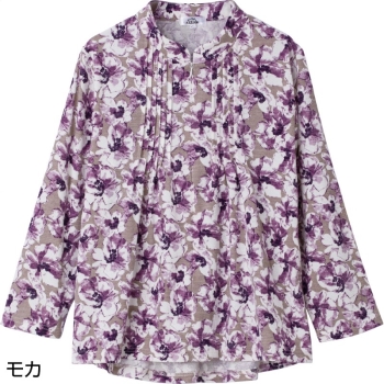 ロングファスナーピンタックブラウス