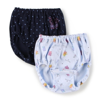 女児　２枚組カラフルアニマル柄ショーツ