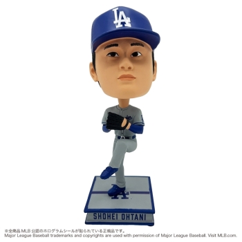 ２５　ドジャース　大谷翔平　ビッグヘッドボブル（９．５インチ／ビジター／投手）