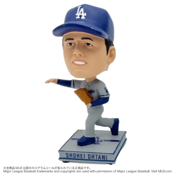 ２５　ドジャース　大谷翔平　ビッグヘッドボブル（４．５インチ／ビジター／投手）