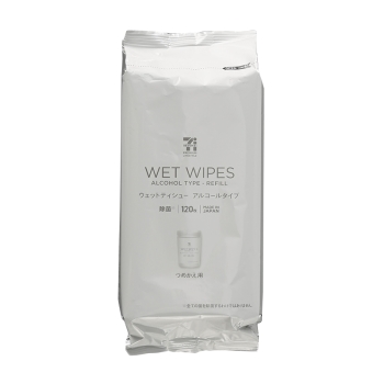 セブンプレミアムライフスタイル　除菌ウェットティシューボトル詰替　１２０枚