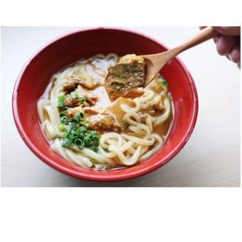 【高知・香川お取り寄せ】しゃぶ亭まる　オリーブ牛入りとろけるスパカレーうどん　６人前