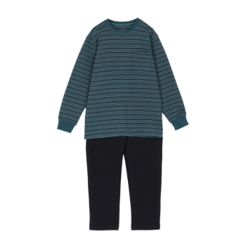 紳士　ボディヒーター　肌綿キルトボーダールームセット／セブンプレミアムライフスタイル