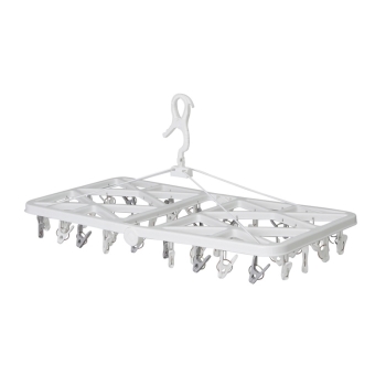 セブン・ザ・プライス　洗濯角ハンガー　４２ピンチ　ホワイト＆グレー