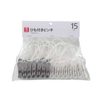 セブン・ザ・プライス　ひも付きピンチ　１５個入