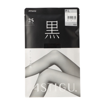 アスティーグ黒【クールな漆黒】パンスト（２５デニール）