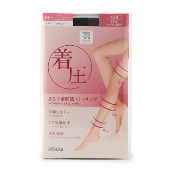 まるで素脚感ストッキング　着圧　３足組/セブンプレミアムライフスタイル