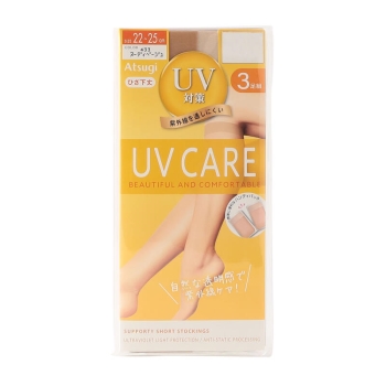 ＵＶ対策ひざ下丈ショートストッキング　３足組
