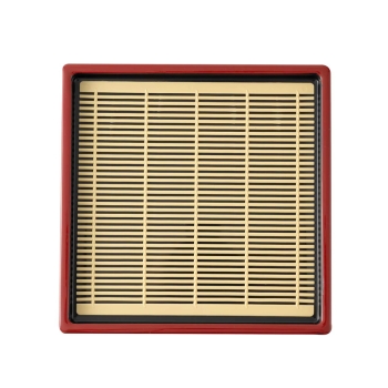 そば皿　角　渕朱　すのこ付１Ｐ