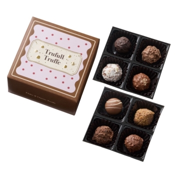 トリュフルトリュフ　フレーク＆クラシックトリュフ　８コ