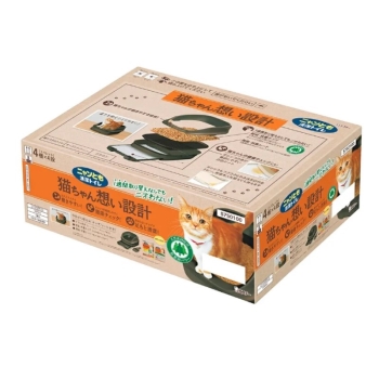 ニャンとも清潔トイレ　オープンタイプ　ブラウン