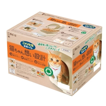 ニャンとも清潔トイレ　ドームタイプ　ライトベージュ