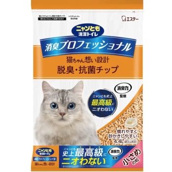 ニャンとも清潔トイレ　消臭プロフェッショナル　脱臭・抗菌チップ　小さめの粒　４．４Ｌ