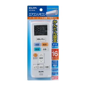 ＥＬＰＡ　エアコンリモコン　ＲＣ－ＡＣ３８