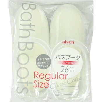 バスブーツ　レギュラー　クリア　ホワイト