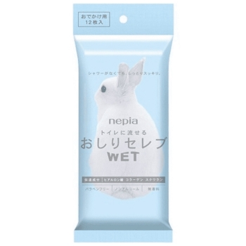 ネピア　おしりセレブ　ＷＥＴ　お出かけ用　１２枚