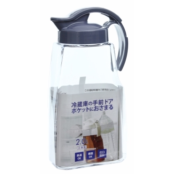 【在庫限り】縦横スライド　スリムピッチャー　２．０Ｌ　グレー