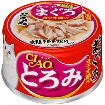 チャオ　とろみささみ・まぐろ　カツオ節入り　８０ｇ