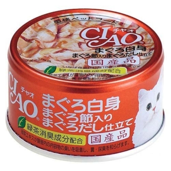 いなばペットフード　チャオ　まぐろ白身　まぐろ節　８５ｇ