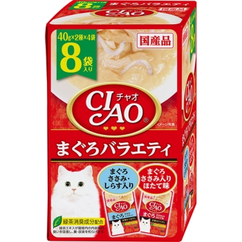 ＣＩＡＯパウチ８袋入り　まぐろバラエティ４０ｇ×８袋