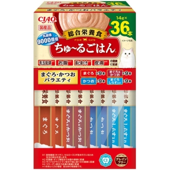 ＣＩＡＯちゅ～るごはん　ＢＯＸまぐろかつおバラエティ３６本