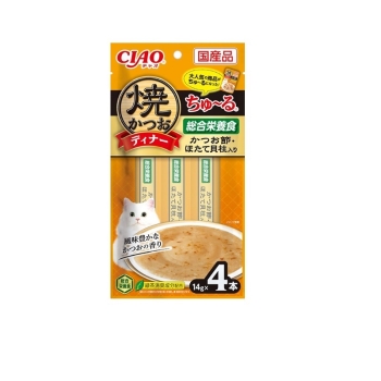 焼かつおディナーちゅ～るかつお節ほたて貝柱入り