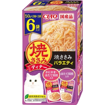 焼ささみディナー　６袋入り　焼ささみバラエティ５０ｇ×６