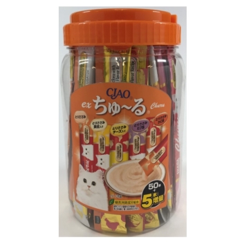 チャオ　ＥＸちゅ～る　ささみバラエティ　５０本＋５本増量