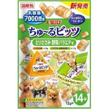 ちゅ～るビッツとりささみ野菜バラエティ１２ｇ１４袋