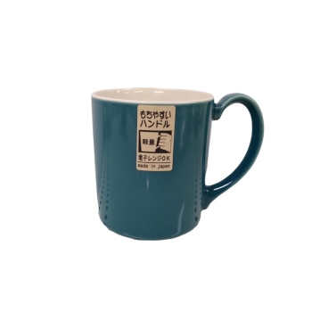 持ちやすい軽量切立マグ　　ターコイズブルー