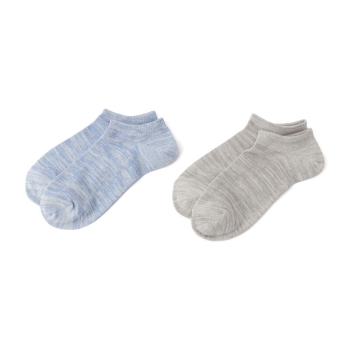 【24-26cmのみ】ボディクーラー　無地引き揃え　スニーカー丈２足組／セブンプレミアムライフスタイル