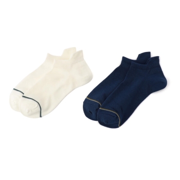 オールシーズンボディクーラー　ベロ付きスニーカーソックス　２足組／セブンプレミアムライフスタイル