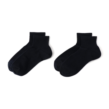 オールシーズンボディクーラー　無地　ショート丈ソックス　２足組／セブンプレミアムライフスタイル