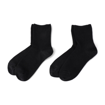 【チャコールグレーのみ】ボディクーラー　無地鹿の子ハーフ丈　２足組／セブンプレミアムライフスタイル