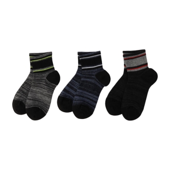 男児　ブレイバーズ　クルー丈ソックス３足組