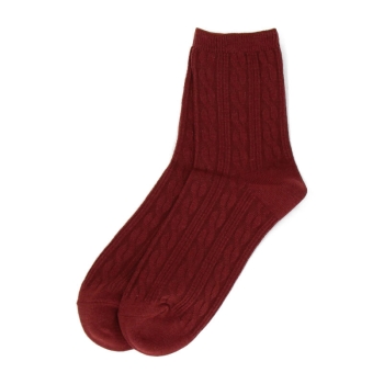 ボディヒーター　ケーブル編みクルー丈ソックス/セブンプレミアムライフスタイル