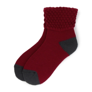 ボディヒーター　パイナップル　ショート丈ルームソックス／セブンプレミアムライフスタイル