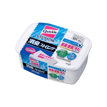 花王　トイレクイックル　消臭ストロング　容器入　１０枚